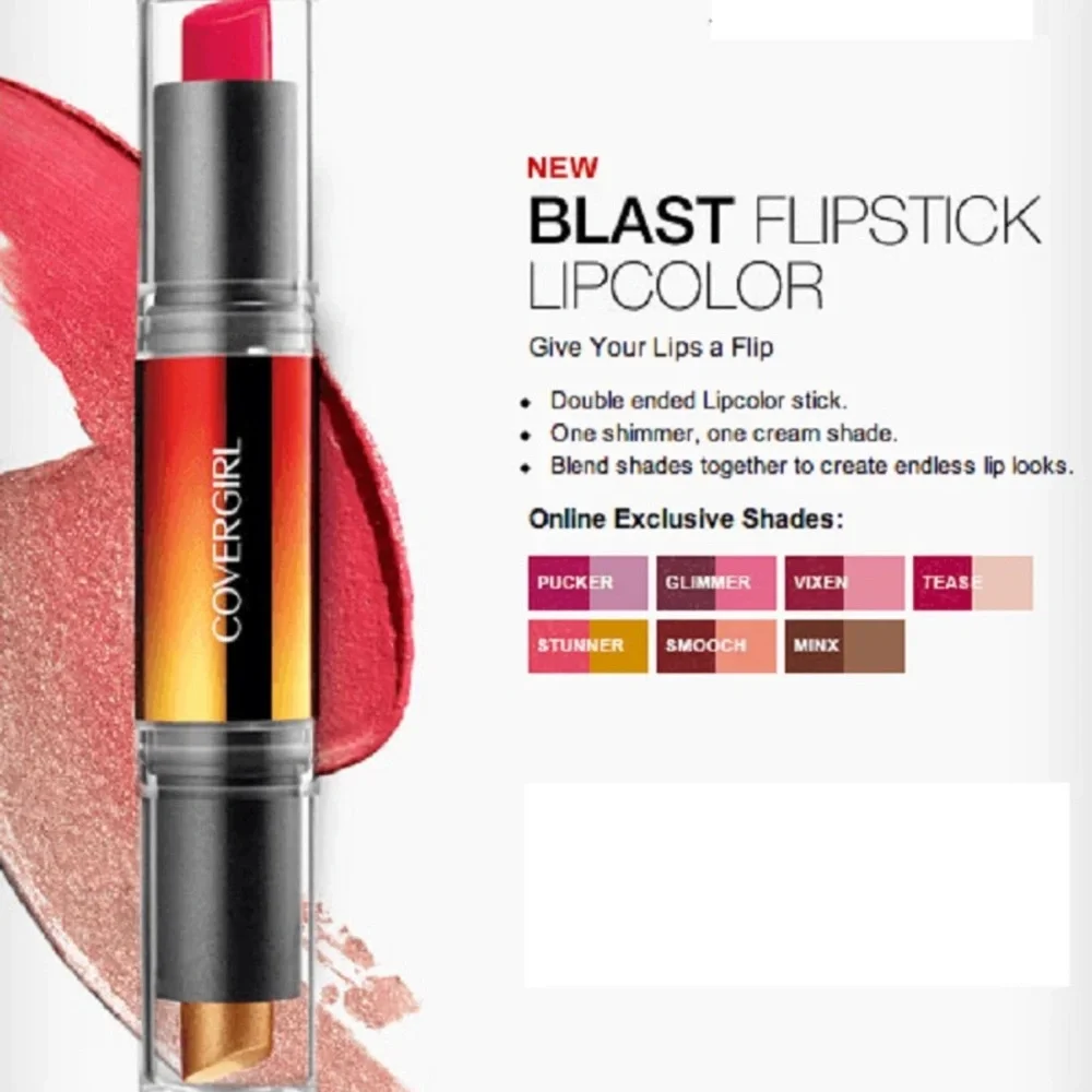 Covergirl Blast Flipstick Blendable Lip Duo Lipstick 850 Smooch NEW